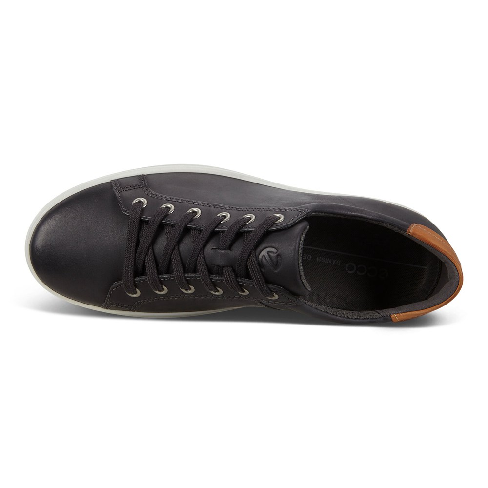 Mens Sneakers - ECCO Soft Classic - Dark Grey - 9546YFQIT